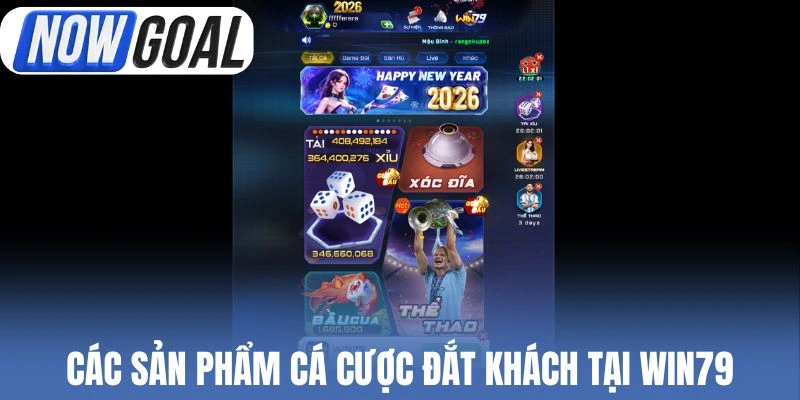 Các sản phẩm cá cược đắt khách tại Win79