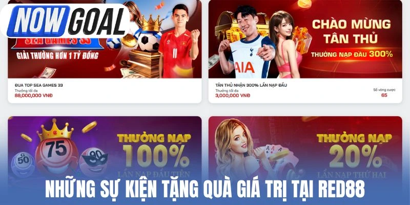 Những sự kiện tặng quà giá trị tại Red88